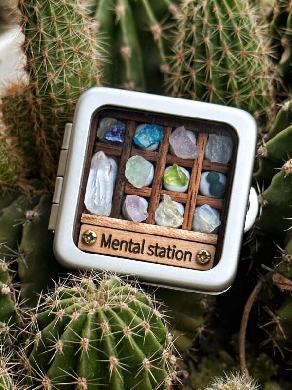 Rough stone box